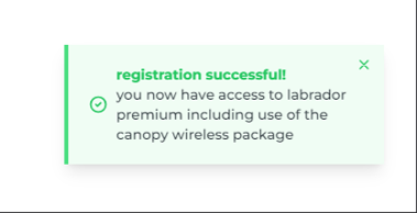 registration successs